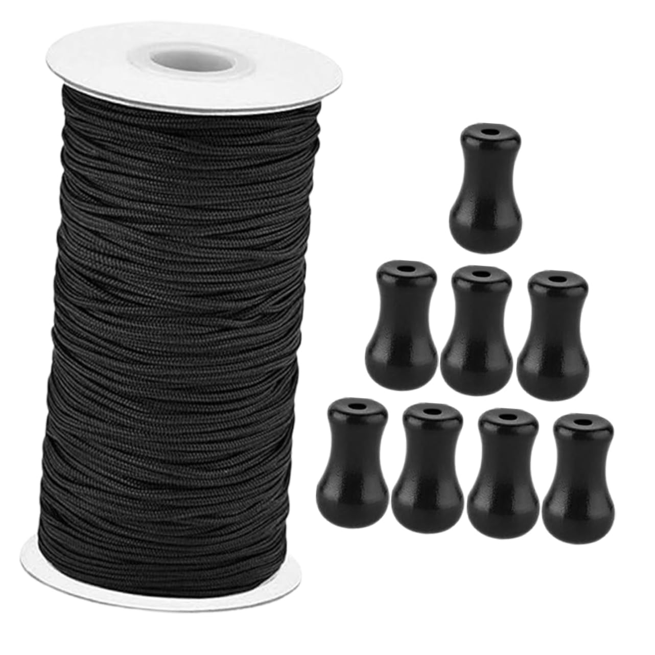 Réparation de stores intérieurs facile grâce à ce cordon de store noir 1,8 mm robuste en POM