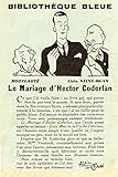 Hachette - Saint-Ogan - Hachette Bibliothèque Bleue - Le Mariage d\'Hector Coderlan - petit prospectus publicitaire - 14,5 x 10 cm