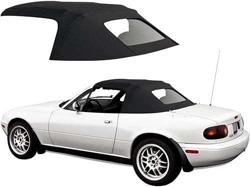 Sierra Auto Tops & Seats Parte superior convertible para Mazda Miata MX5 1990-2005, color negro, vinilo Cabrio, repuesto superior convertible con