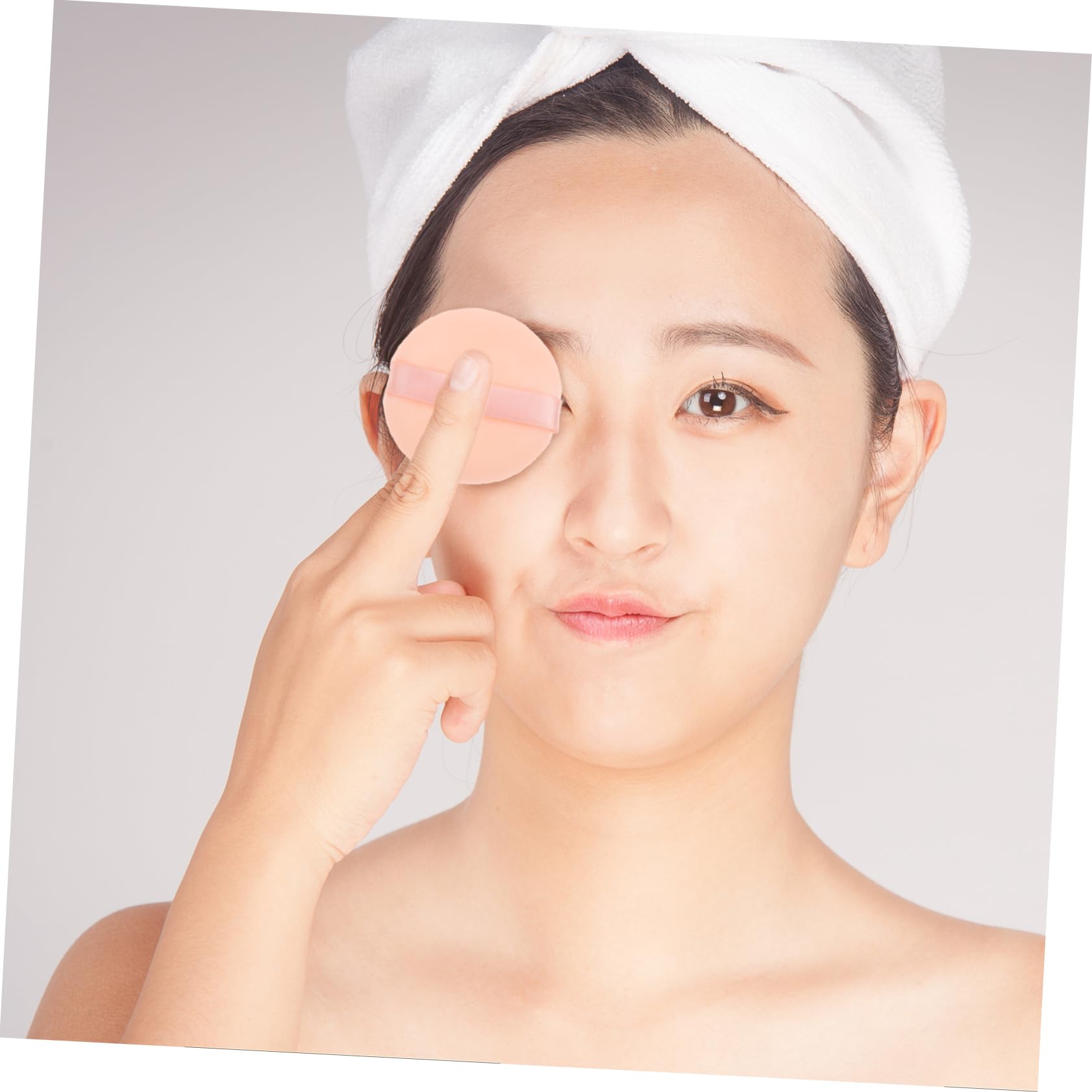 PartyKindom 7pcs Double-sided Face Powder Large Beauty Sponges Makeup Buffer for Loose Powder