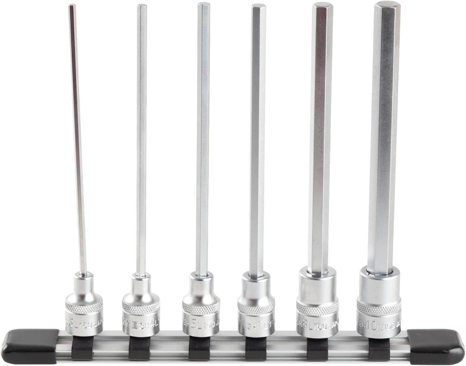 TONE Long Hex Socket Set with Socket Holder HH306LL 3/8" Inch Drive 6-Piece