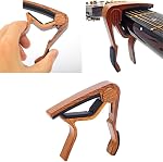 Pince,Picks de guitare couleur Rosewood Capo Accessoires acoustiques Capo Key Pince 5 Pcs Picks de guitare