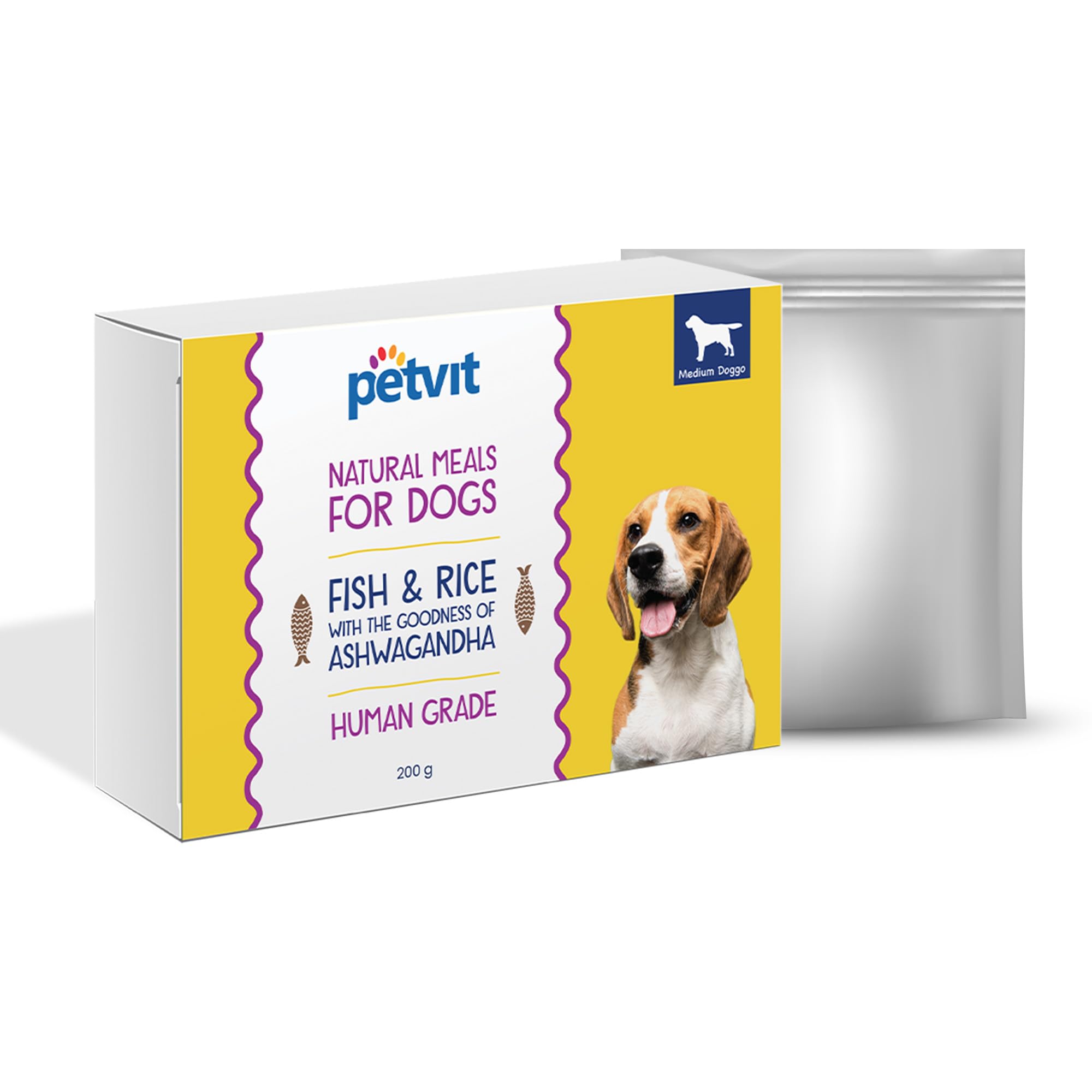 Petvit Fresh Dog Food for Adult & Puppy - Fish Flavor | Human Grade Pet Food for Dogs | Nutritious Dog Food with Real Meat & Vegetables | Pack of 1-200g (B0CV18Q21Z) Amazon Price History, Amazon Price Tracker