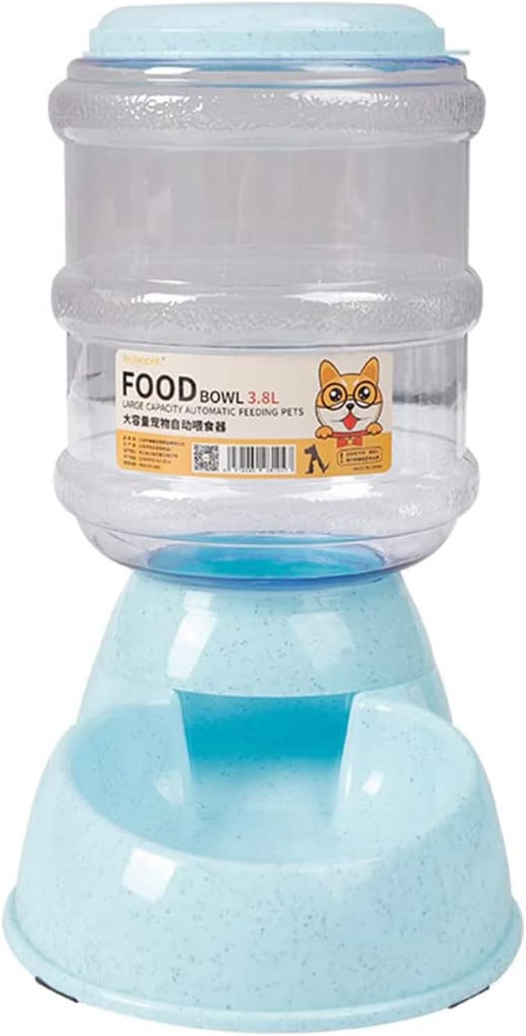 Pet Feeder Automatic Feeders for Dogs,Pet Gravity Food Station, Dog Cat Pet Food Bowl,3.8L Feeder (Pet Feeder Dispenser)