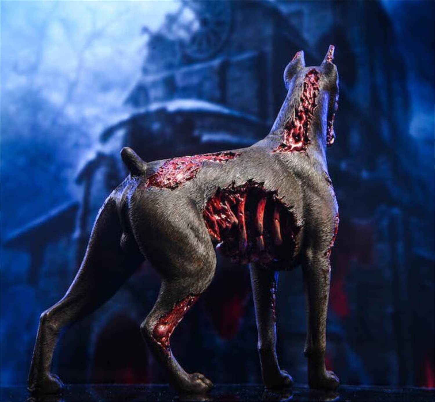 Amazon | JXK 1/6 サイズ ドーベルマン 犬 ゾンビ フィギュア