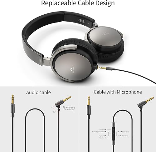 Miniatura 8 de SoundMAGIC Auriculares con cable P55 - Auriculares con aislamiento de ruido, auriculares para computadora portátil, teléfono con cabeza de PC, 2