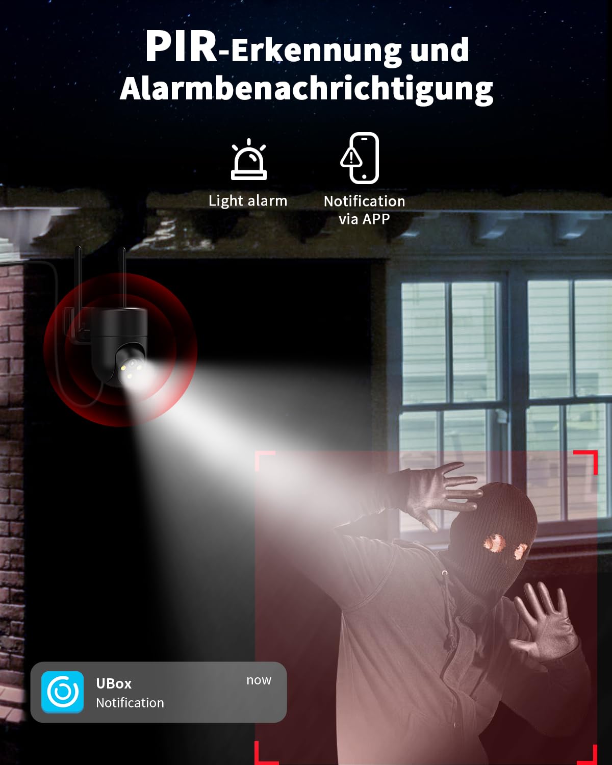 4G LTE Überwachungskamera Aussen mit SIM Karte, Outdoor Kamera Überwachung Ohne WLAN mit AI Personenerkennung, 2K Farb-Nachtsicht, 2-Wege-Audio, IP66