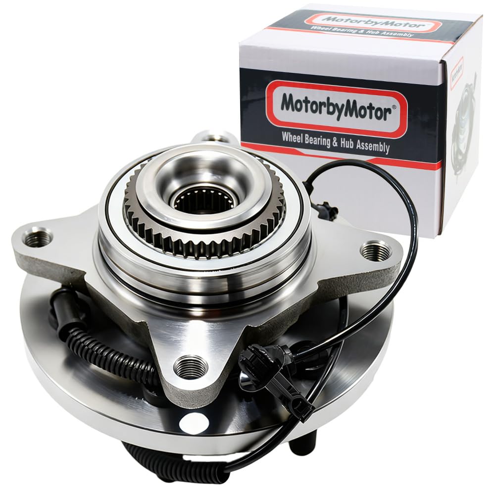 MotorbyMotor 515177 (4WD) Front Heavy Duty Wheel Bearing Assembly with 6 Lugs Fits for 2018-2020 Ford F-150 (Excludes Raptor) Wheel Bearing and Hub Assembly 4x4, w/ABS
