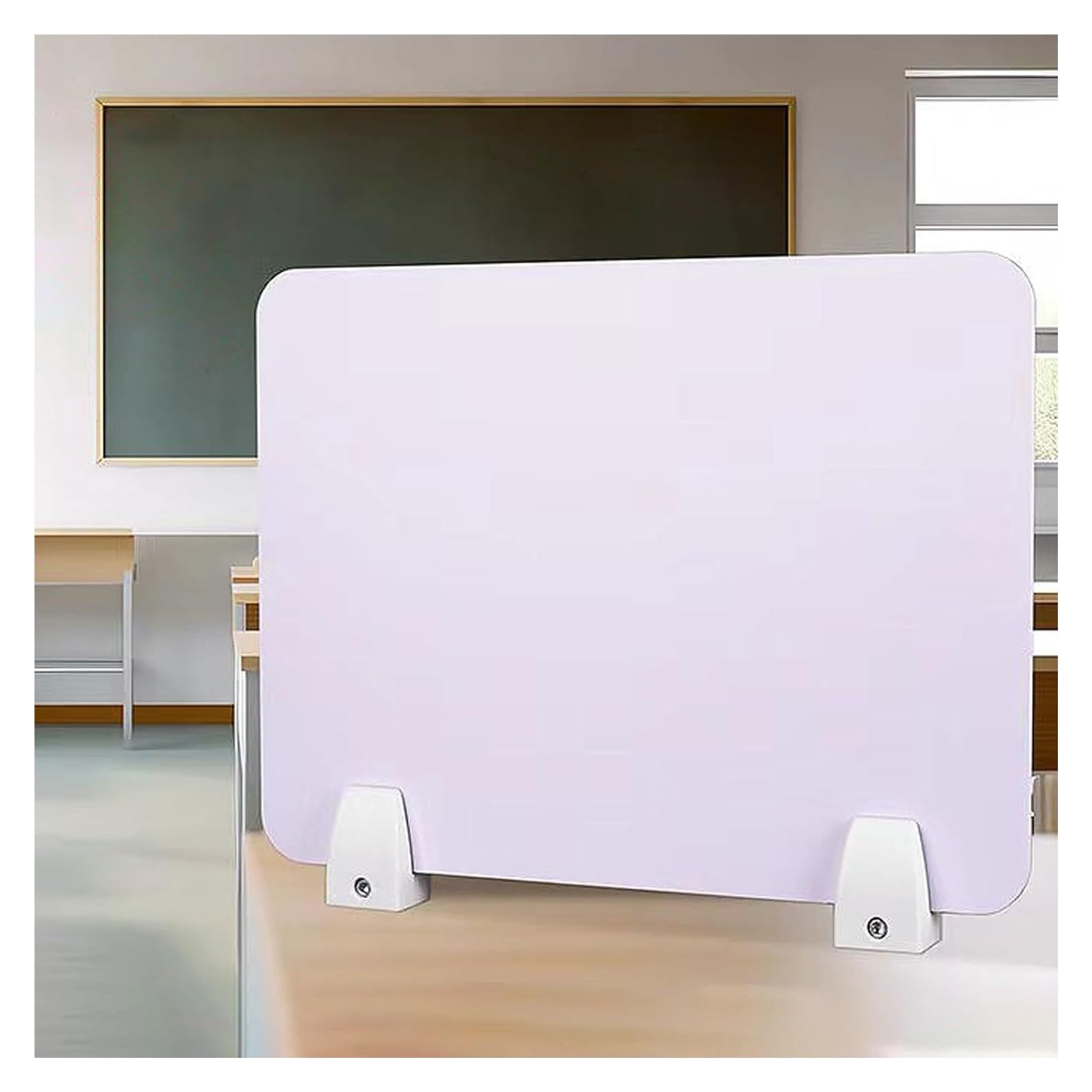 HJYCLFAZU Acoustic Desk Divider, Office Partition for Workspaces, Noise-Reducing (White, 50 x cm) – Minimizes Distractions & Enhances Focus