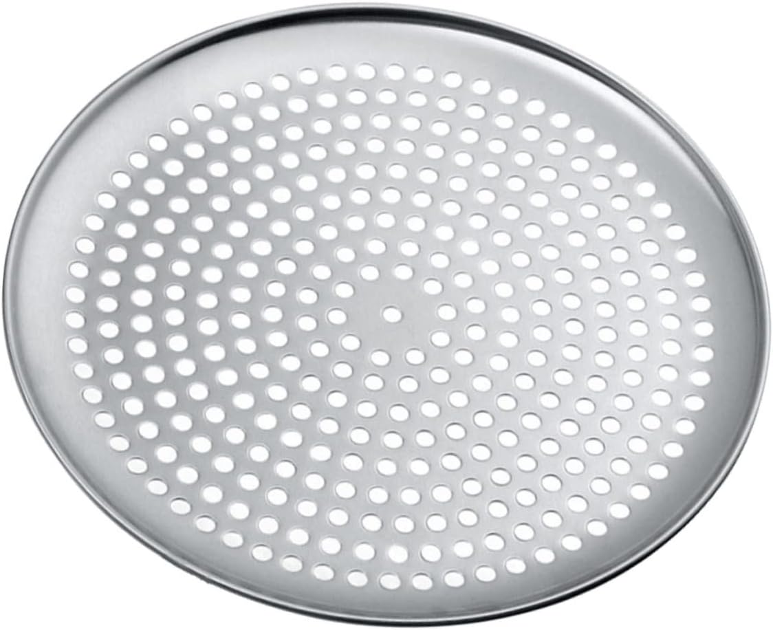 3pcs Round Perforated Pizza Baking Pan Multi-function Household Tray for Oven Use for Homemade Pizza and Baking Pies Resistant Design