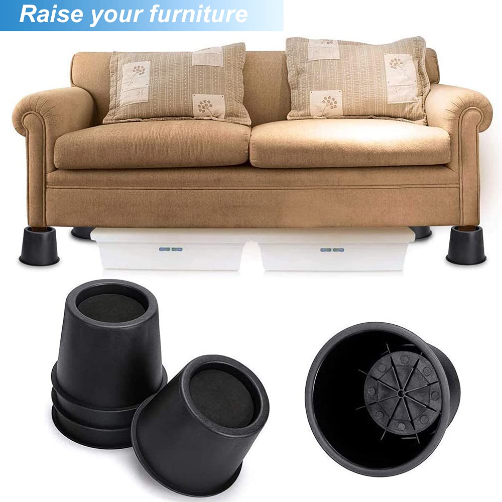Buy Tcatec Bed Risers 4 inch Round Heavy Duty Stackable Furniture