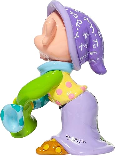 Miniatura 3 de Enesco Disney by Romero Britto Snow White and The Seven Dwarfs Dopey - Figura en miniatura, 4.7 pulgadas, multicolor