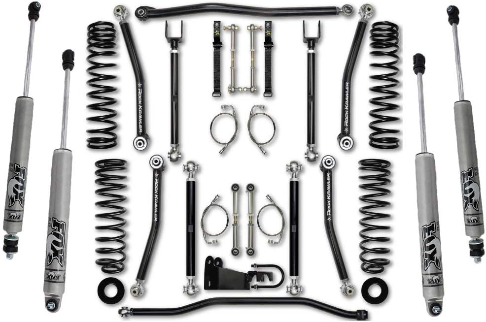 Rock Krawler Suspension 07-C Wrangler Jk 4Dr 3.5 Xfactor Mid Arm System Lift Kit - JK35XF-4