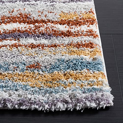 Tapete Decorativo Safavieh Berber Shag 8' Cuadrado Azul miniatura 4