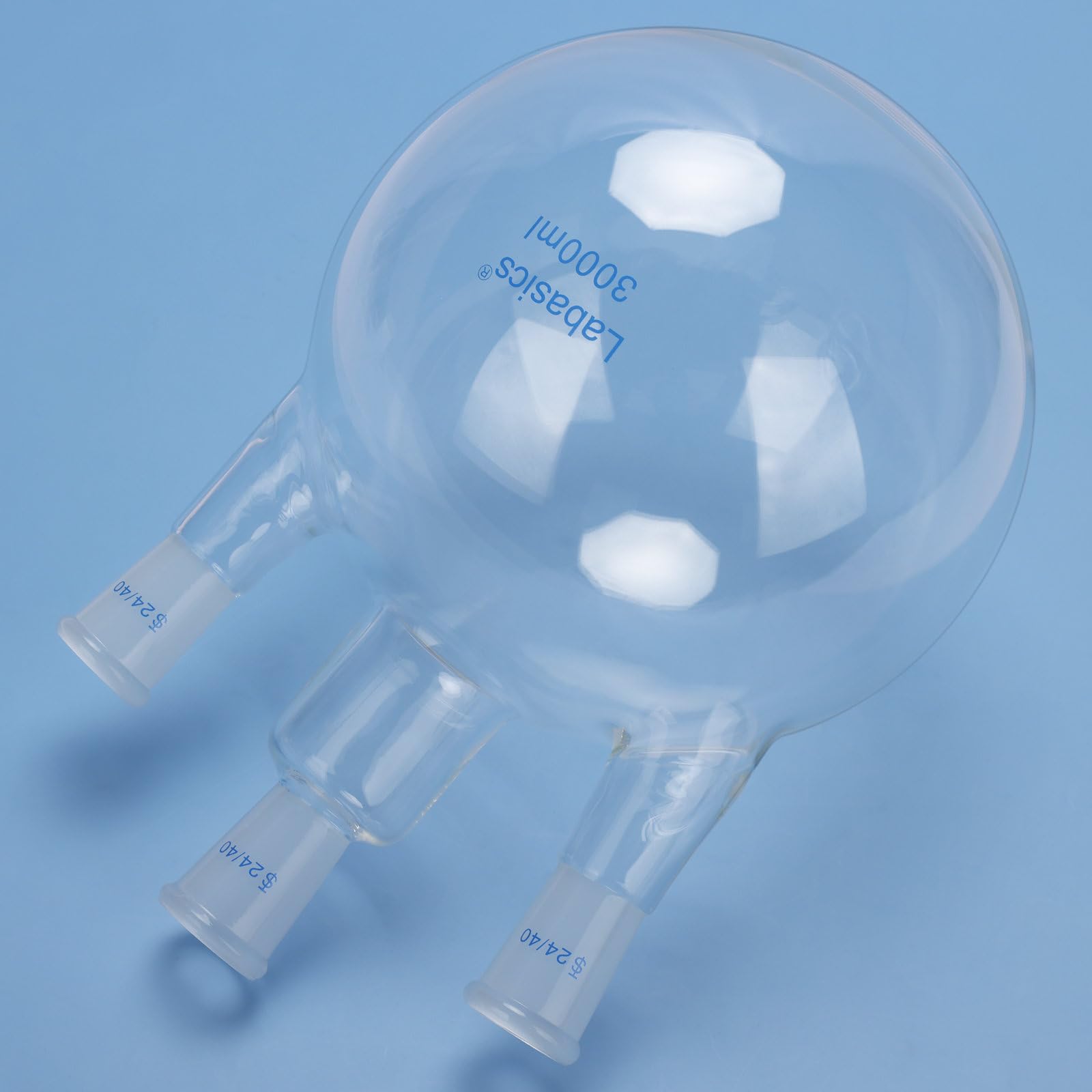 Labasics 3000ml Round Bottom Flask - Borosilicate Glass -6 Labasics 3000ml Round Bottom Flask - Borosilicate Glass -6
