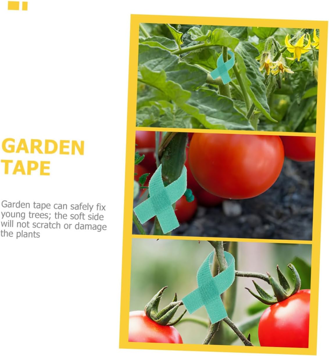 UPKOCH 2sets Garden Plant Ties of Hook and Loop Straps Weatherproof Plant Tape for Secure Growth Multi Functional Cable Organizer for Home Office and Garden Use 4rolls*2
