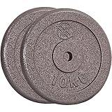 RIP X Pair of Standard 1" Weight Plates in Cast Iron - 10kg