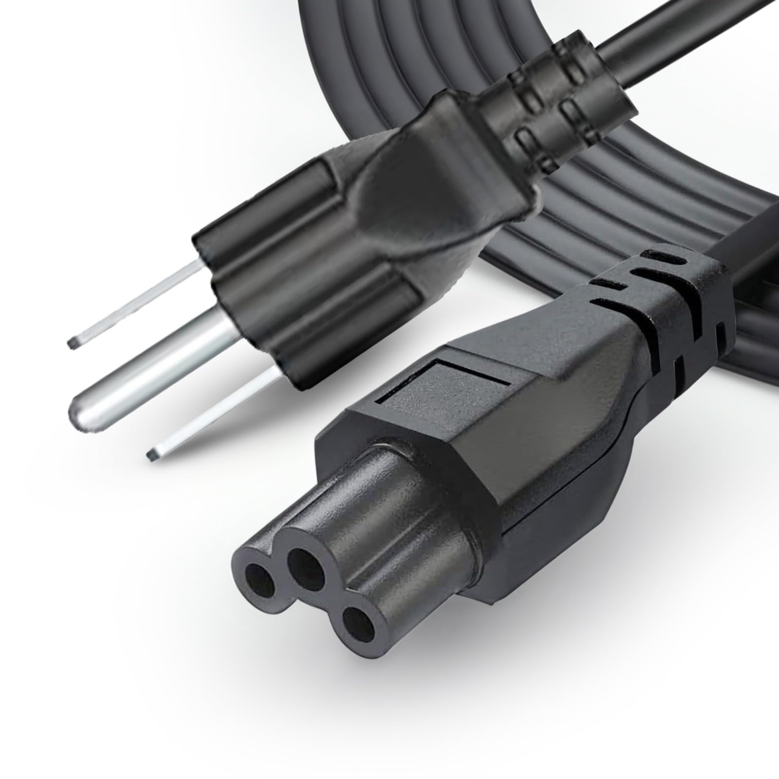 Cavo di alimentazione universale per computer portatile 3 pin 125 V per Dell HP LG, Lenovo, Asus, Acer, Toshiba, Sony, computer portatili, monitor, stampanti, scanner NEMA 5-15P a C5