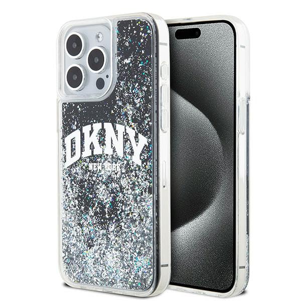 CG Mobile DKNY DKHCP15XLBNAEK Coque rigide noire pour iPhone 15 Pro Max 6,7" Grand logo