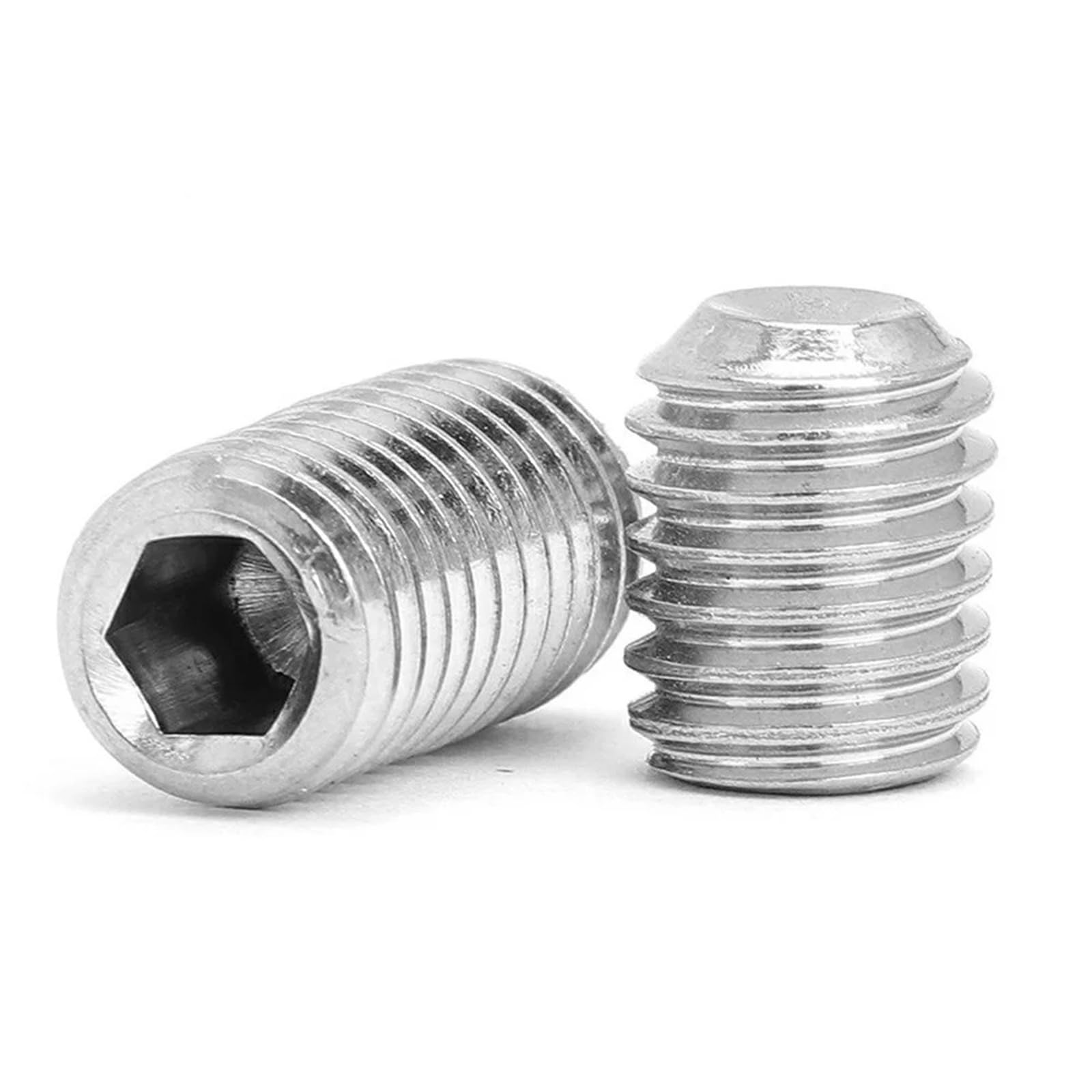 10 Unids/Lote Juego De Zócalos Hexagonales Tornillo Punta De Copa De Acero Inoxidable M2 M3 M4 M5 M6 M8 M10 Tornillo De Larva Hexagonal Sin Cabeza