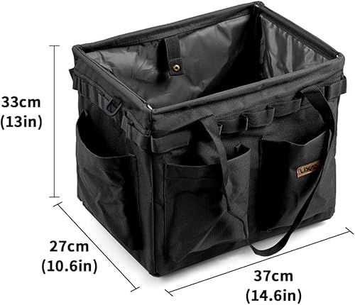 Miniatura 3 de Lixada Bolsa de almacenamiento para camping, bolsa plegable para herramientas, organizador de herramientas plegable, bolsa táctica para asar a la
