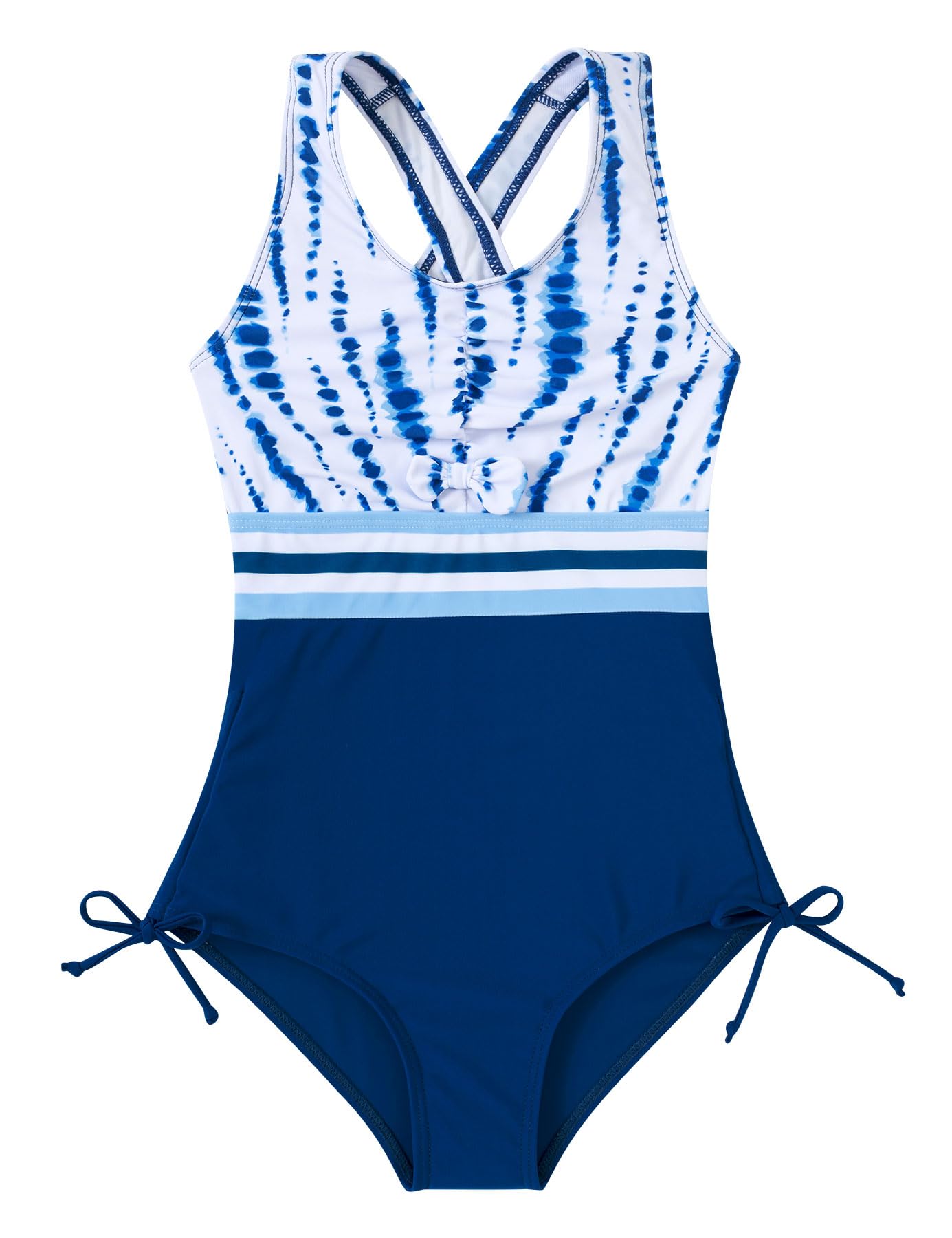 BFUSTYLE Girls Swimsuit One Piece Bathing Suit 4-13 Years Beach Swimwear | Sleeveless Adjustable Quick Dry Holiday Vacation Summer Beach Suits
