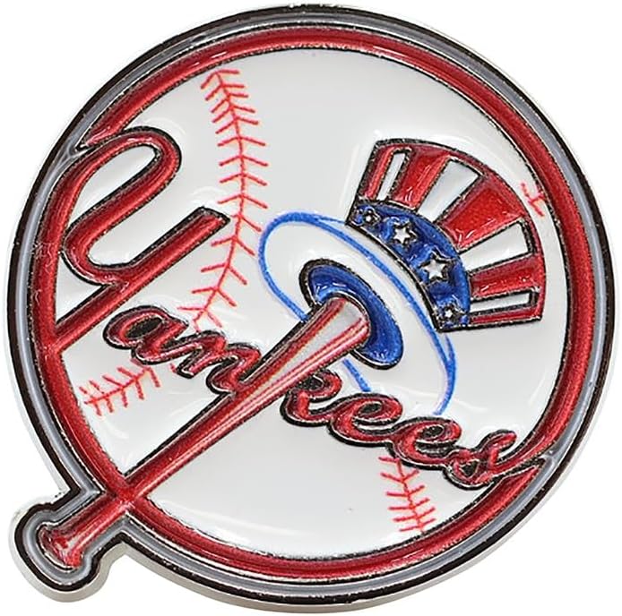 Major League Baseball Logo Pins New York Yankees Cosmetic Case, New York Yankees, One Size