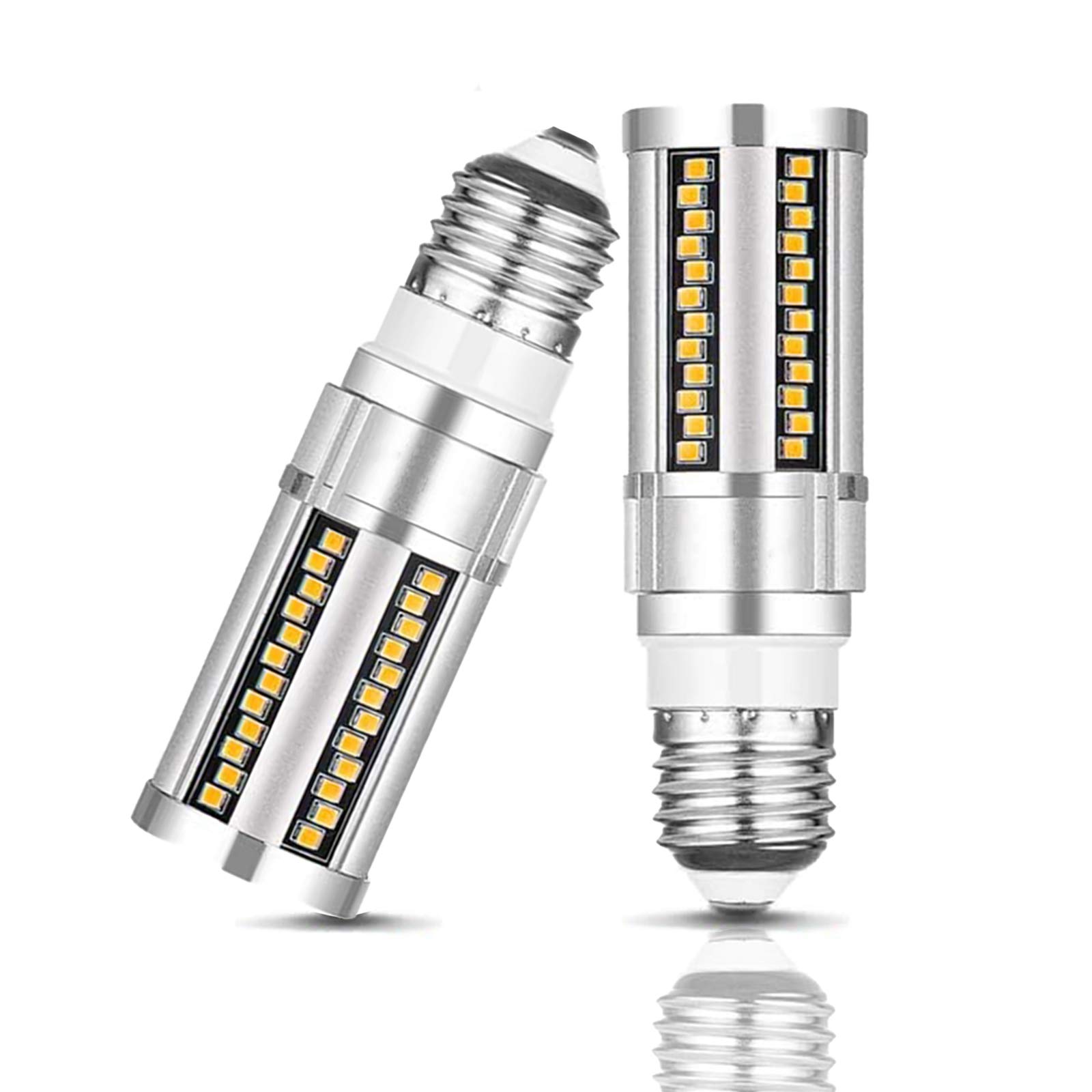Ampoules LED E27 Ampoules maïs à vis Edison 15W équivalent 150W Angle faisceau 360 degrés E27 Base à vis moyenne 1800 lumens sans scintillement non dimmable, 2 pièces