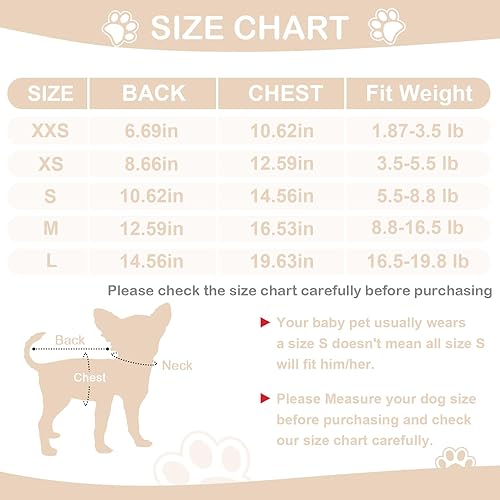 Miniatura 6 de XXS Suéter para perro, suéteres para perros pequeños, suéter para perro, ropa de chihuahua, suéter de Navidad para perro, ropa para perro, traje de