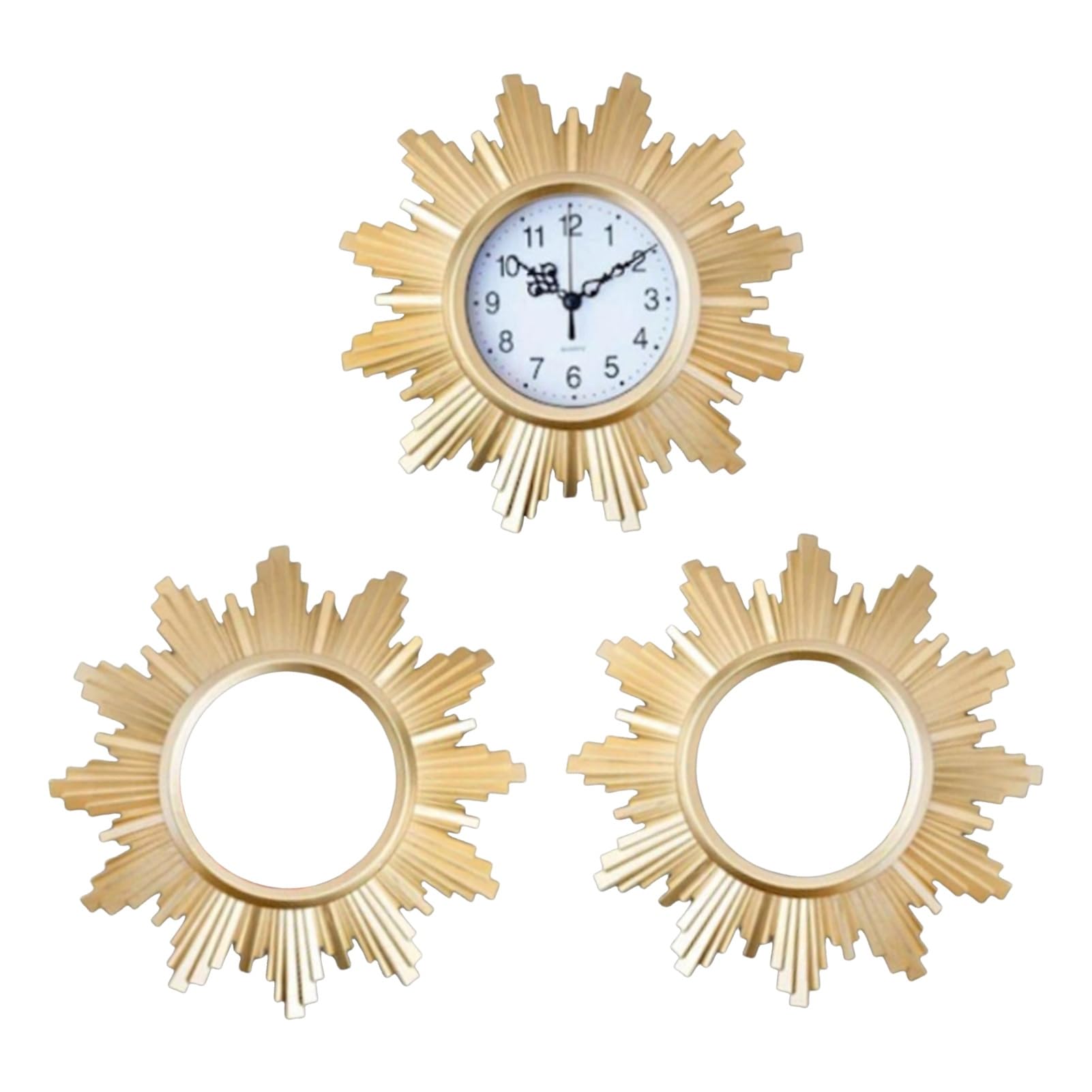 Tuxoiou Vintage Decorative Wall Clock, Silent Non-Ticking Hanging Clock