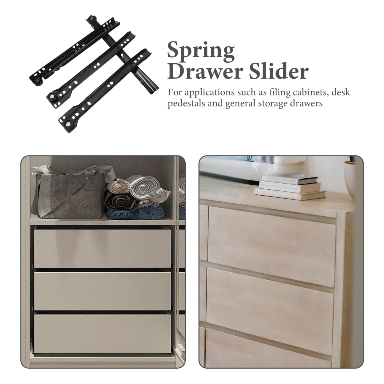 metal dresser drawer slides VAGUDE Heavy Duty Drawer Slides Full Extension Side Mount 14 16 18 20 22 24  26 28 30 32 34 36 40 Inch 150 Lbs Metal Dresser Cabine Rails Tracks Glides  Runner 1 Pair (Without Lock, 20 Inch)