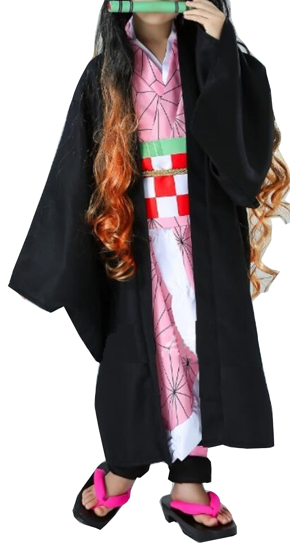 Buy Demon Slayer Kids Tanjirou Zenitsu Giyuu Cloak Costume Kimono Kanao 