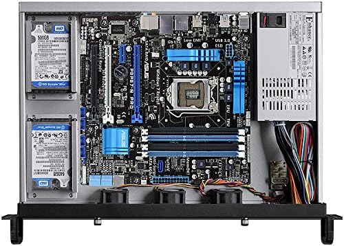 1U Rackmount Chassis(11.81" Deep)(Micro-ATX/Mini ITX)(4x2.5 7~15mmHDD/SSD)(Customize 1U IO Shield)(NO Power Supply,No Rail,No System and Case Only) IPC-1304M