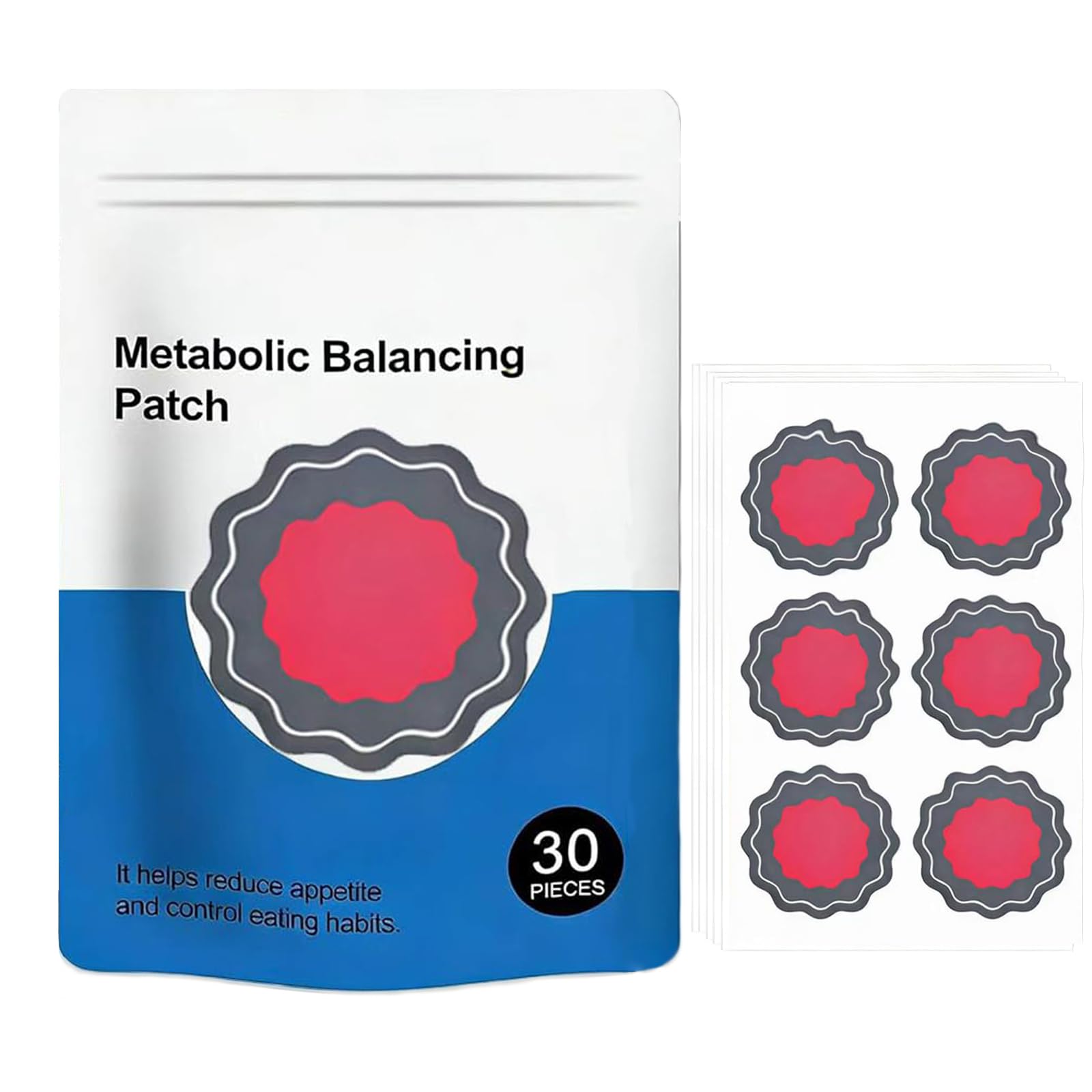 30 Pcs Metabalance Patches - Health and Vitality for Metabolic Balance - Metabolism Balance Patch - Gentle Support for All Body Types