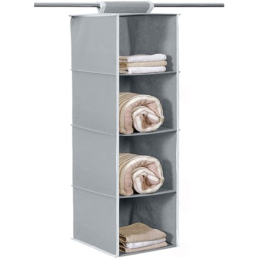 Kuber Industries 4 Shelf Hanging Organizer 31 x 25 x 80