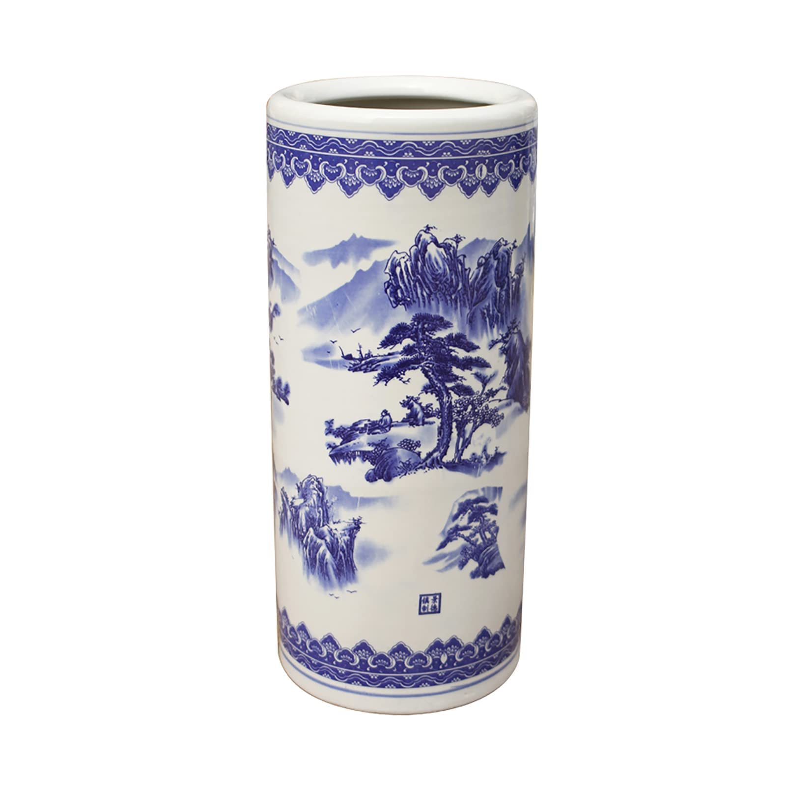 Porte-parapluie en porcelaine vintage, voyagez depuis chez vous