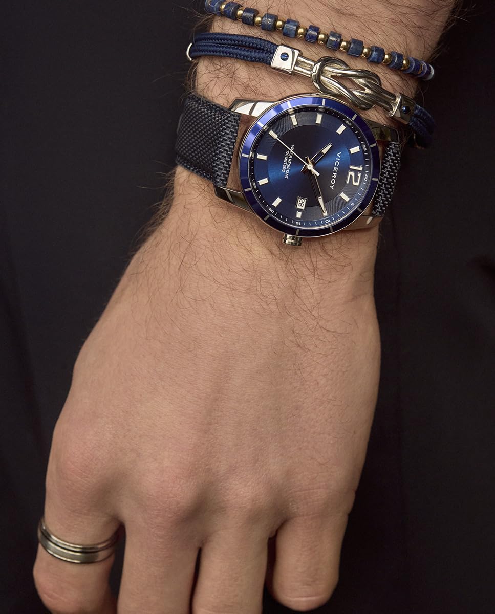 Viceroy Magnum | Anillo Hombre Negro Mate Plateado