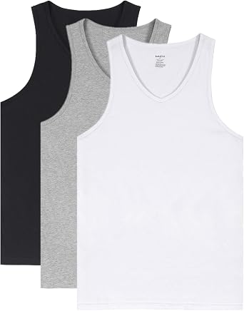Cotton Undershirts V Neck Tank Top 