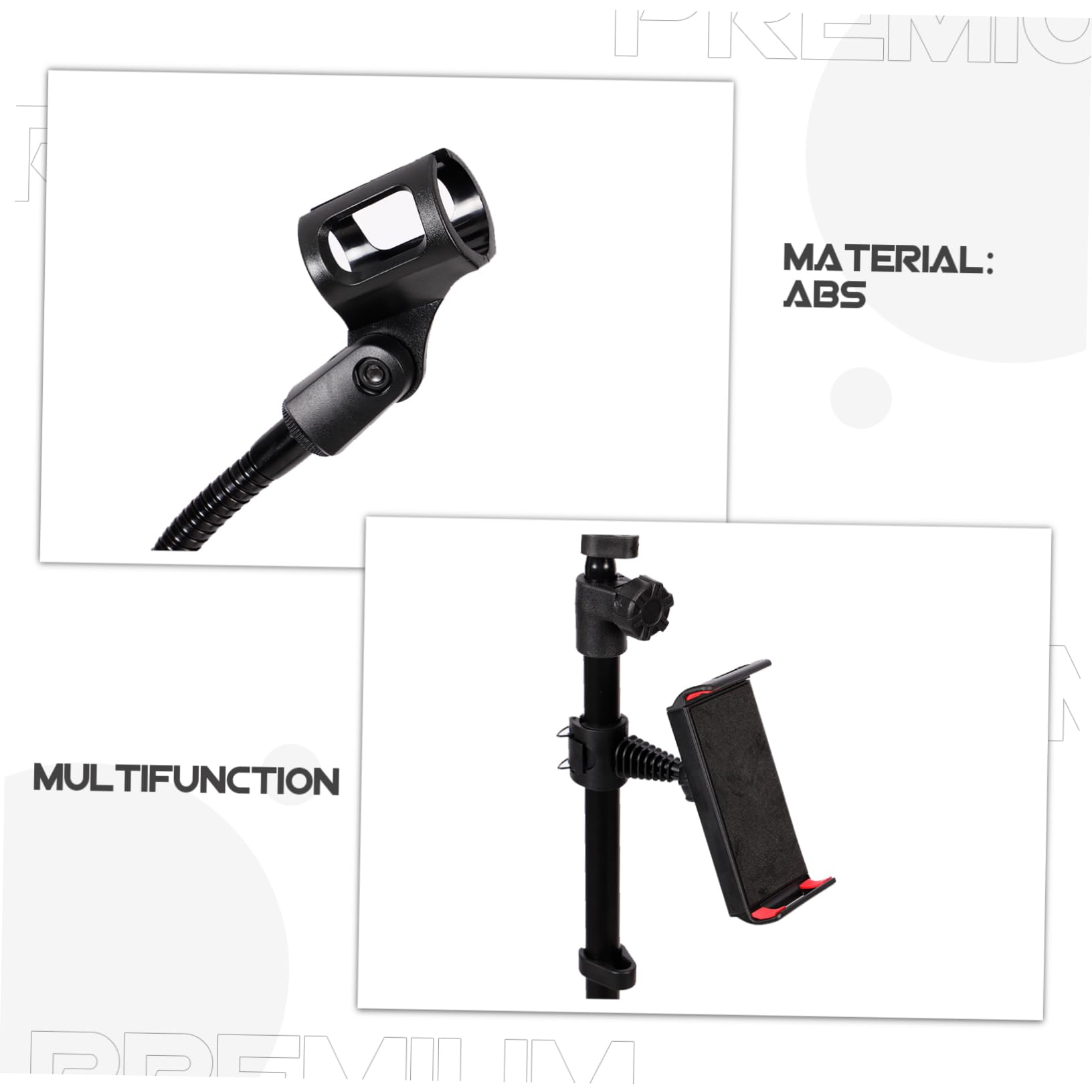 Toyvian 1 zestaw stojaków mikrofonowych tripod do leżanki tarasowej kabel managament stojak na trzy nogi uniwersalny uchwyt mikrofonowy statyw teleskopowy statyw mikrofonowy wsparcie mikrofonu metal