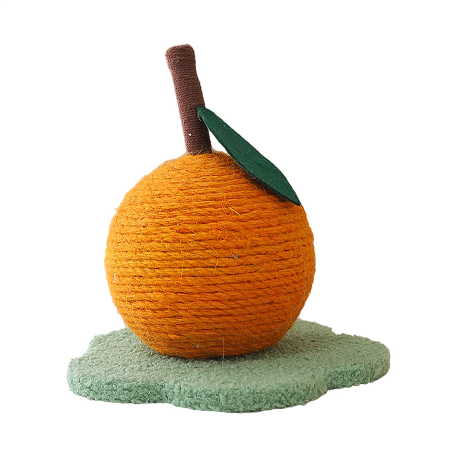 Balle en sisal pour chat | Griffoir orange, jouet chaton, activité et stimulation