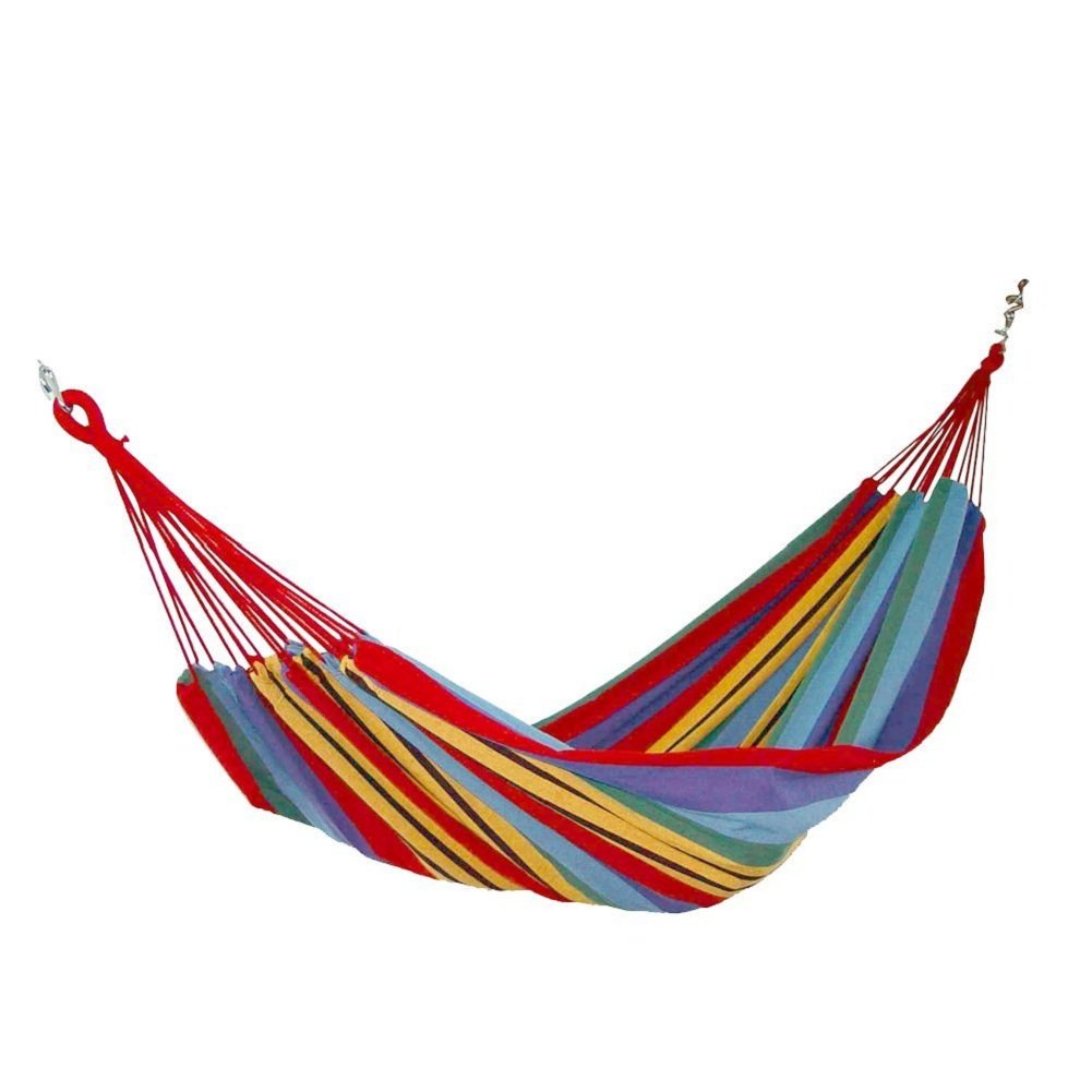 Ganbo Hammock 110x59 inch with Multicolor Bars - for 2 person (Ramdom Color)
