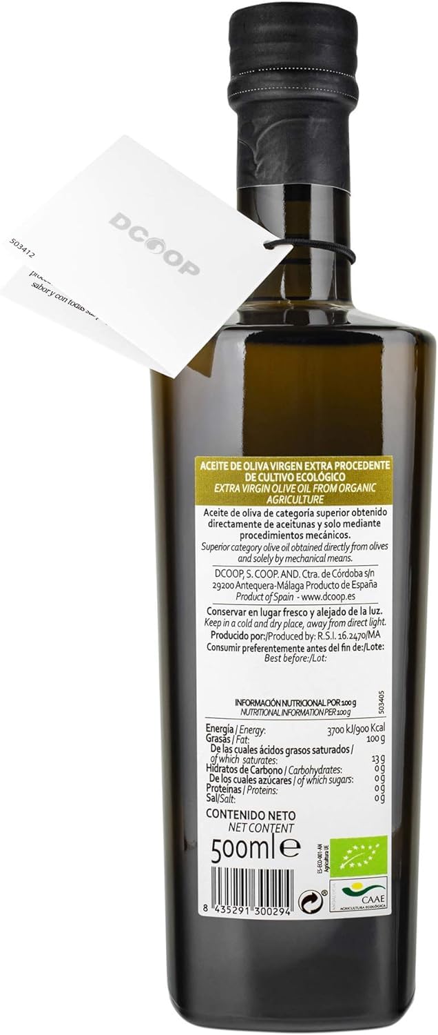 DCOOP Aceite De Oliva Virgen Extra Ecológico Picual 500 ml