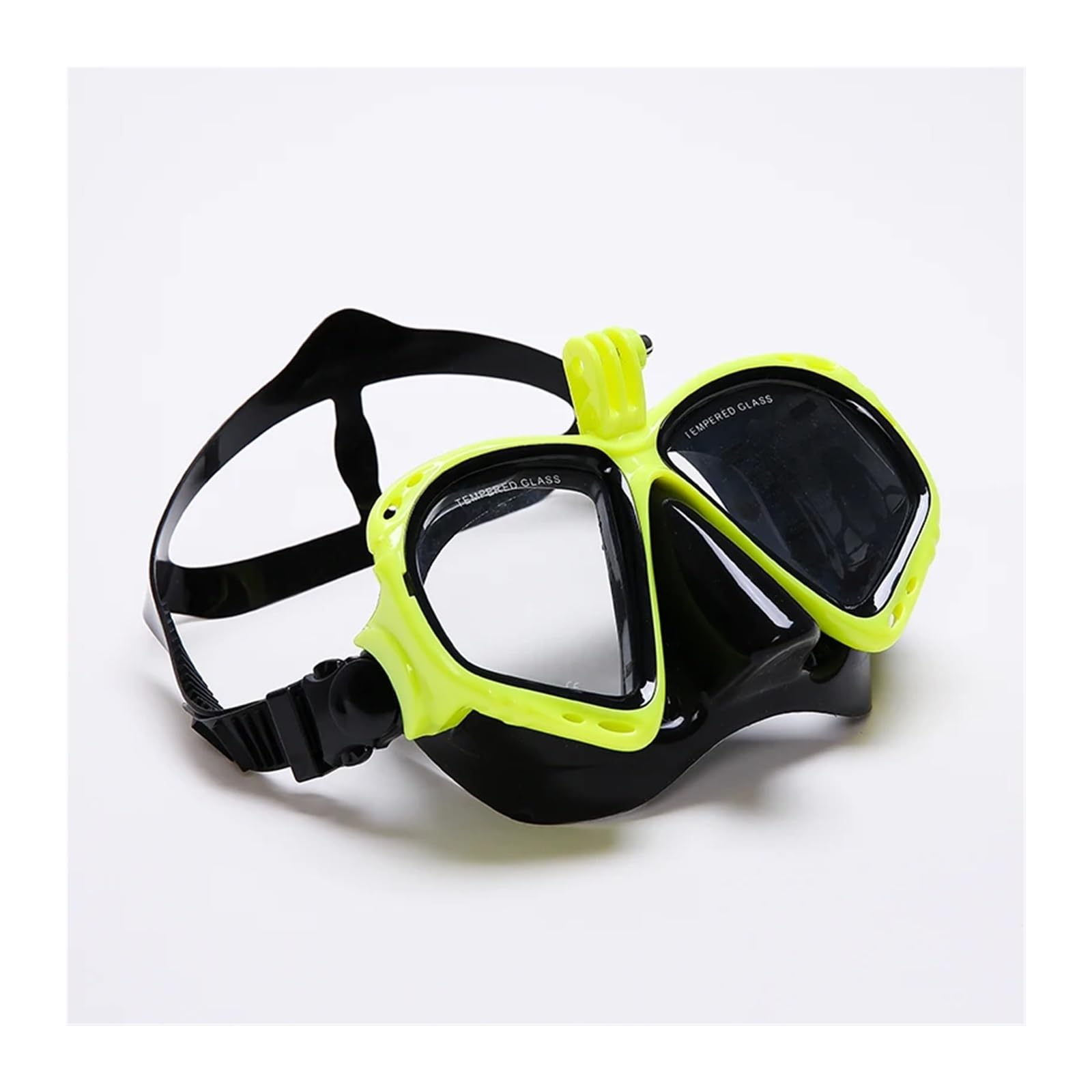 okulary do nurkowania Maska do nurkowania Zestaw do nurkowania Maska do nurkowania Okulary do pływania Rurka do GoPro Podwodna kamera sportowa Maska(Green)