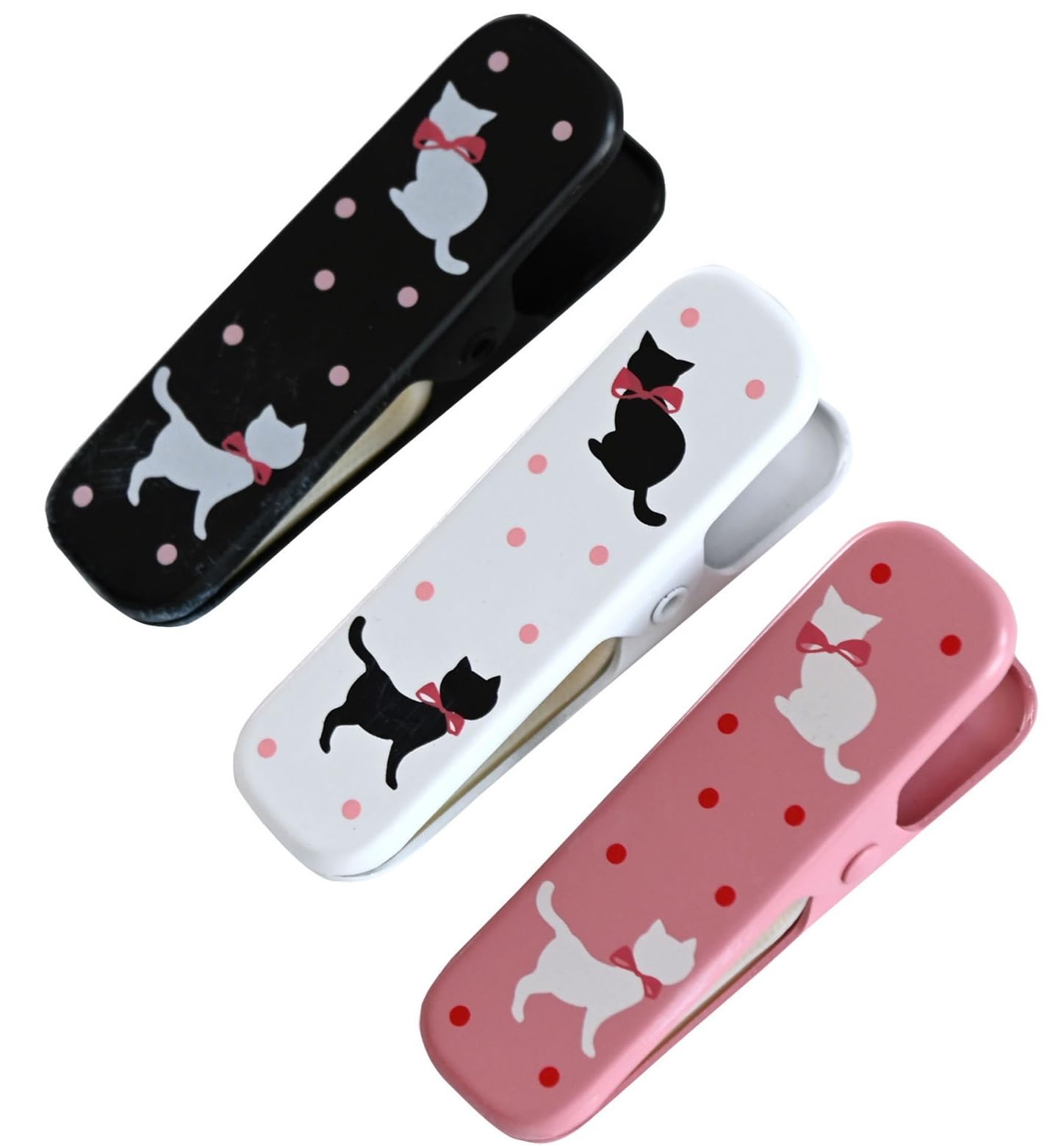 Kimono Clips, Set of 3, Cat Pattern