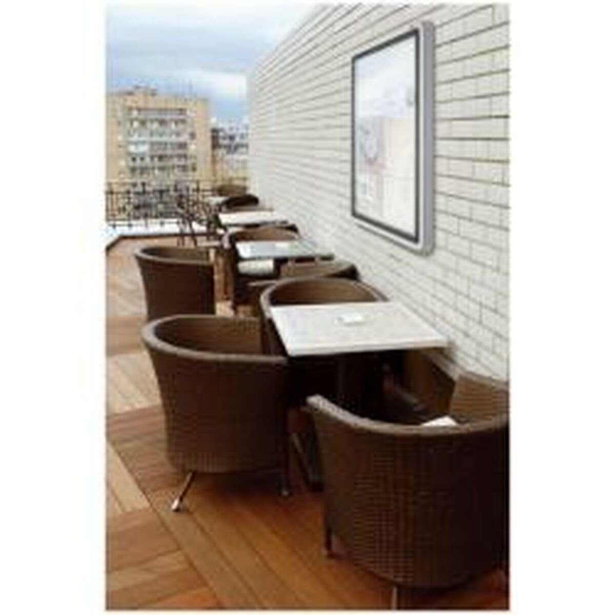 Nobo Bacheca Magnetica per Esterno con Serratura, 4 x A4, Gamma Premium Plus, Bianco, 1902577
