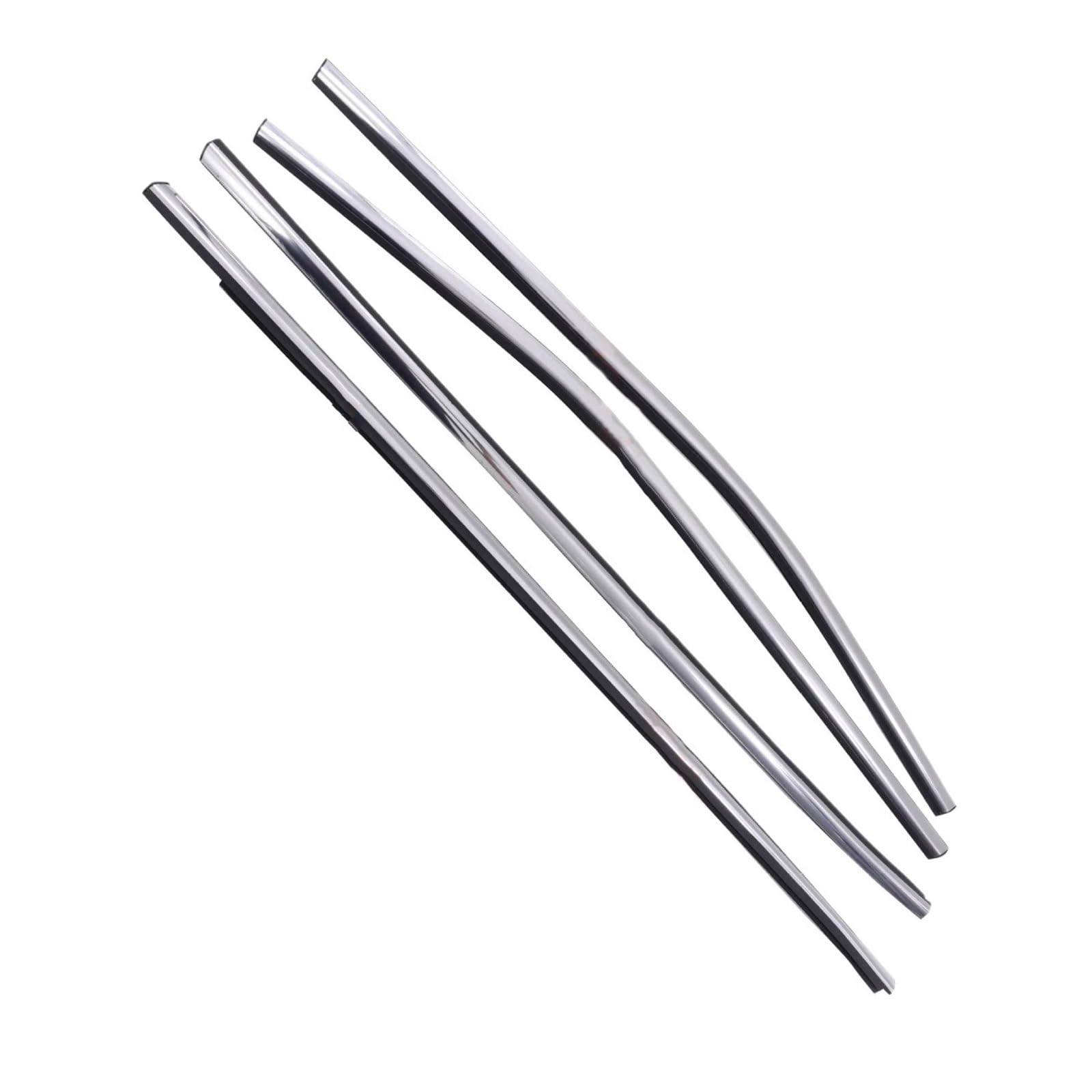 Atgcbcauf One Color For Nissan For Qashqai 2015-2020 80821-Df30a 4 Pcs Chrome Outside Window Glass Weatherstrip Rubber