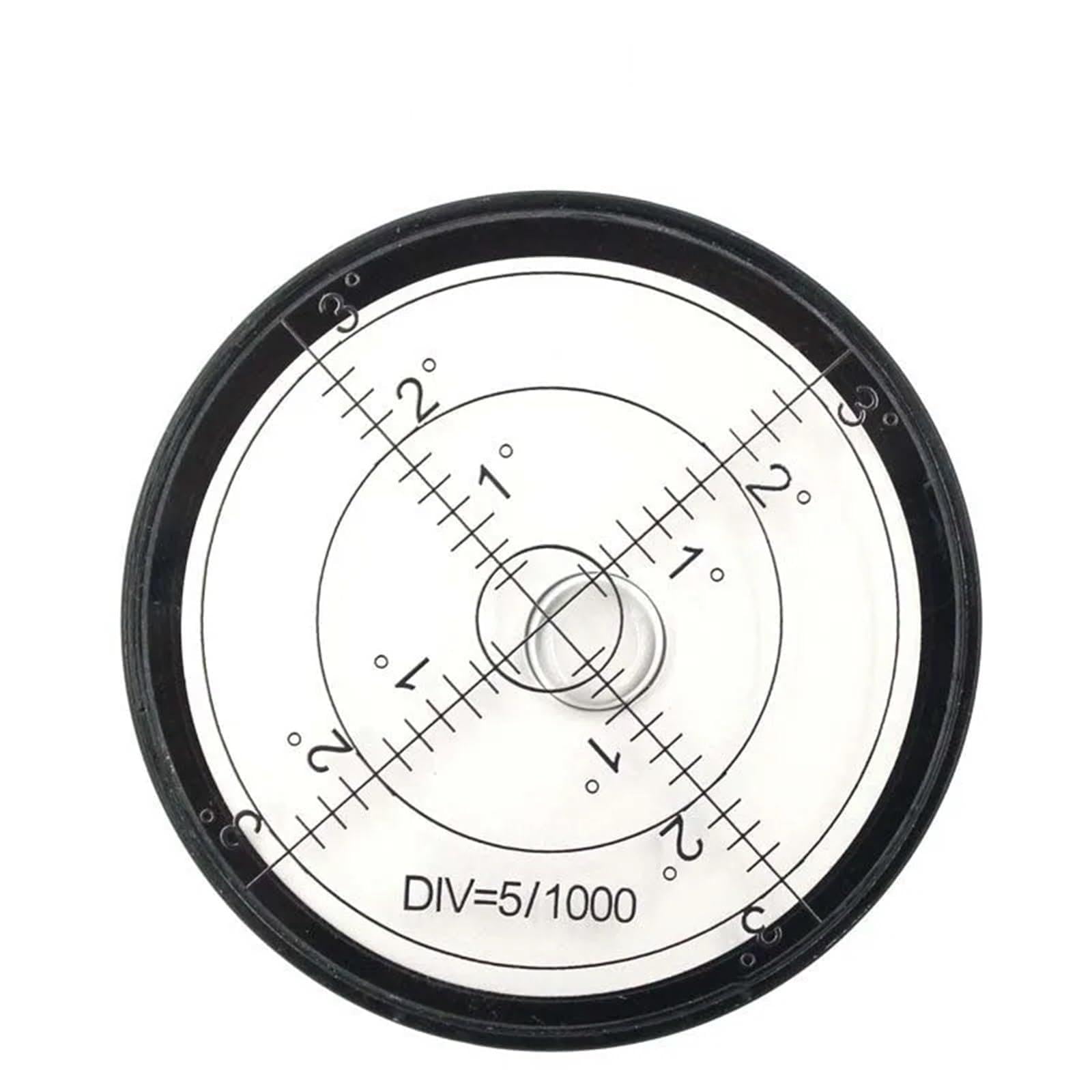 Round Universal Spirit Level Bubble Diameter 60mm Height 10mm Desktop Operation Surface Leveling Tool(White)