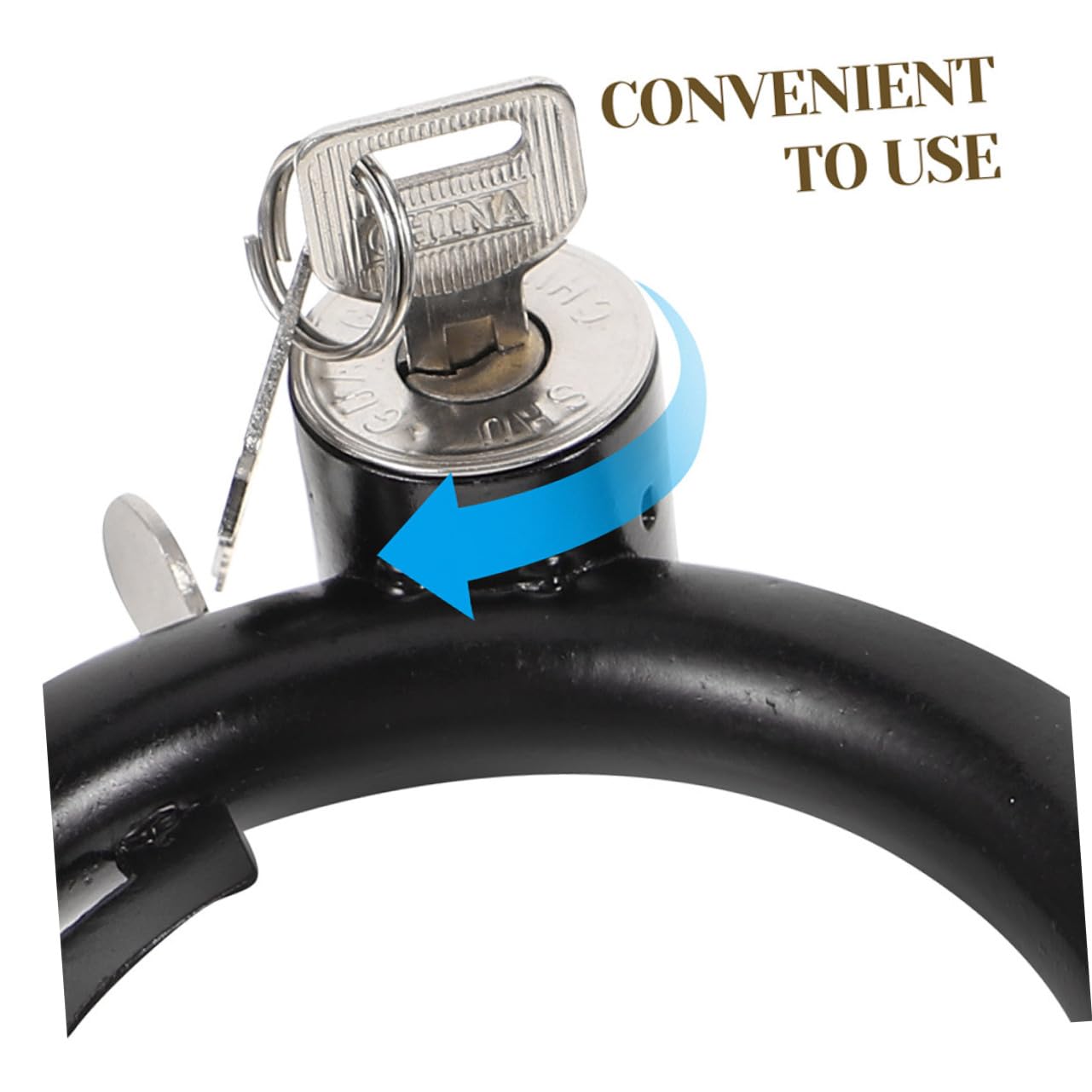 Lucchetto Antifurto per Bici e Scooter, 3 Set, Nero | Acciaio Inossidabile, Anti-graffio e Resistente All’usura, Accessorio per Ciclismo