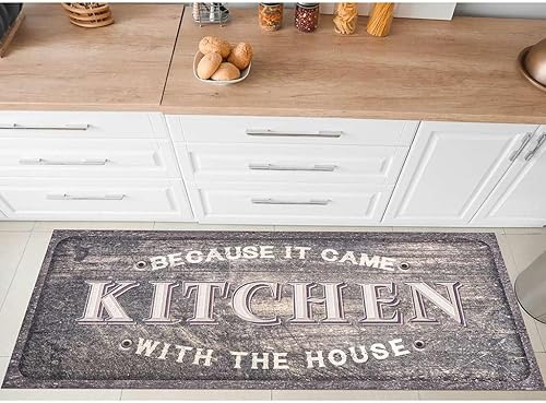 Miniatura 17 de Benissimo - Alfombra de lavandería de 24 x 56 pulgadas, alfombra de goma antideslizante, algodón, lavable a máquina, alfombra de corredor para baño