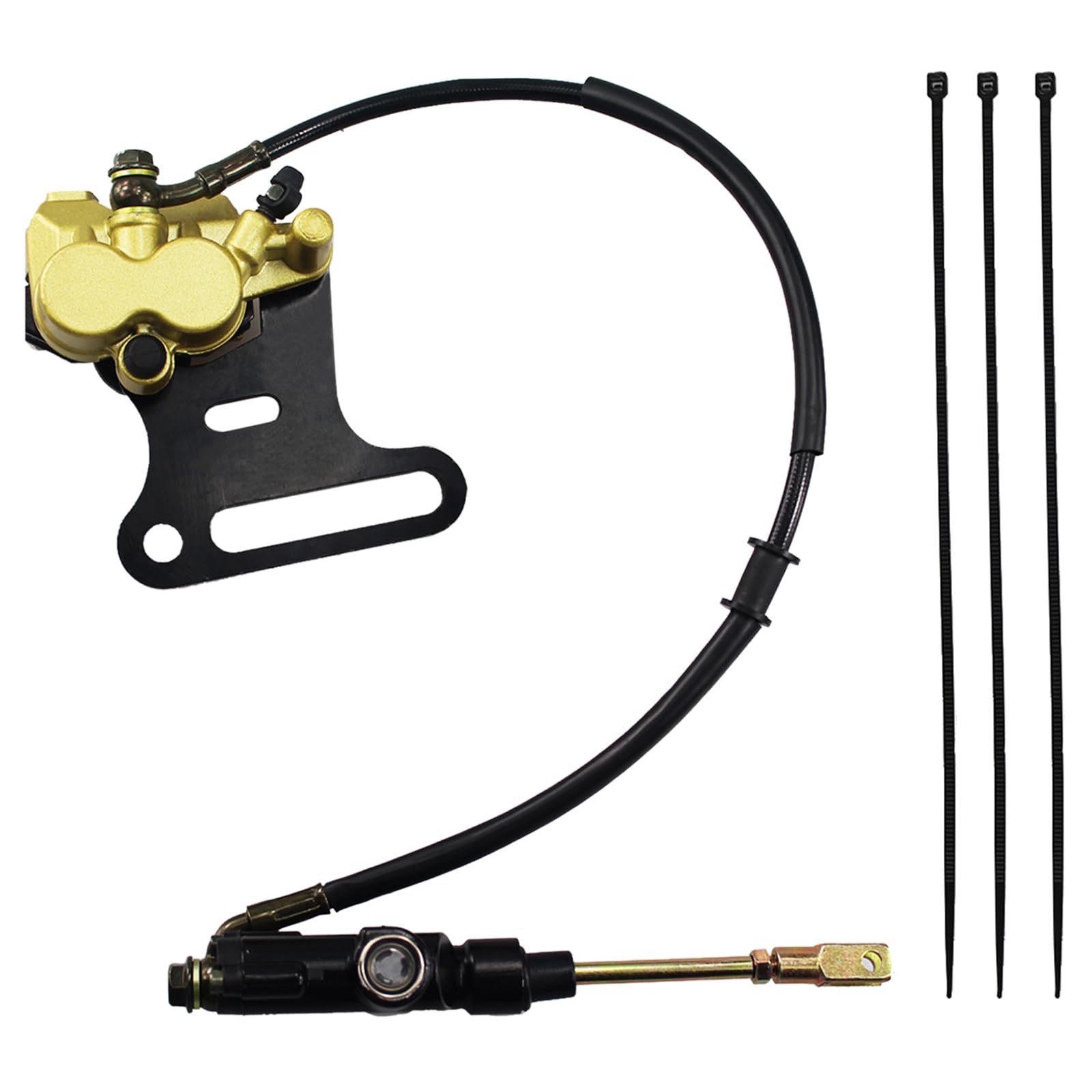 PRO BAT 15mm Rear Brake Caliper Master Cylinder for Chinese Dirt Pit Bike Baja SSR Apollo Taotao Roketa Sunl SSR 50cc 70cc 90cc 110ccc 125cc 200cc 15mm Wheel Shaft